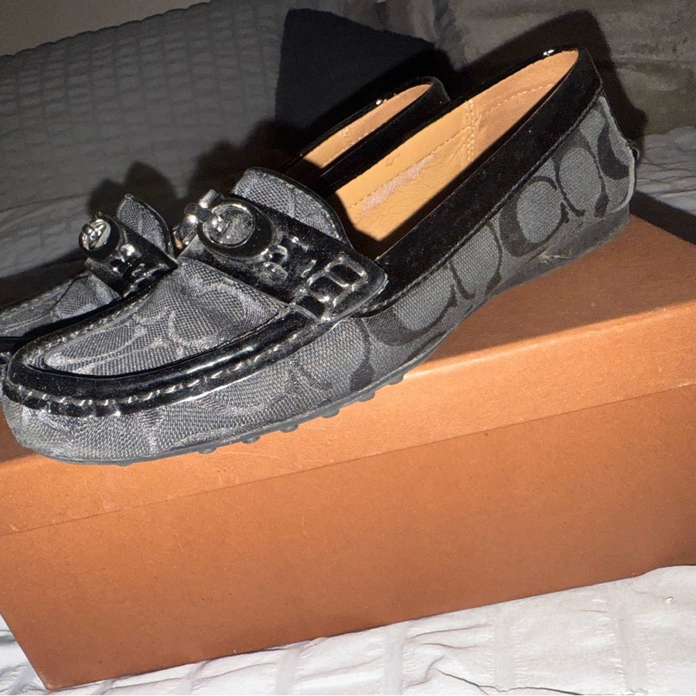 Coach Khaki Chestnut Loafers